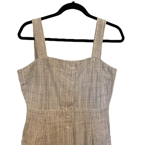 Apiece Apart Berel Tank Cream Pin Striped Midi Dress Size 10