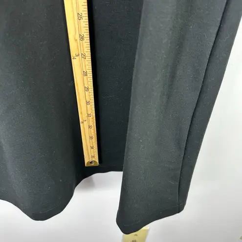 J.Jill Dress L Black Knit Colorblock Minimalist Stretch Sheath Career Office Size L
