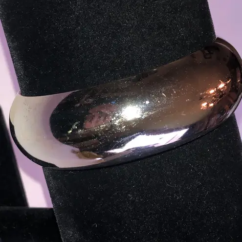 Silver Tone Retro Boho Metallic Bangle Bracelet