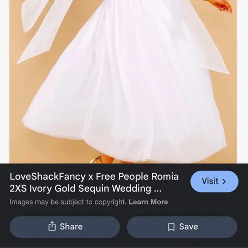 Love Shack Fancy  romi sequin gown dress bow strap formal free people revolve $500