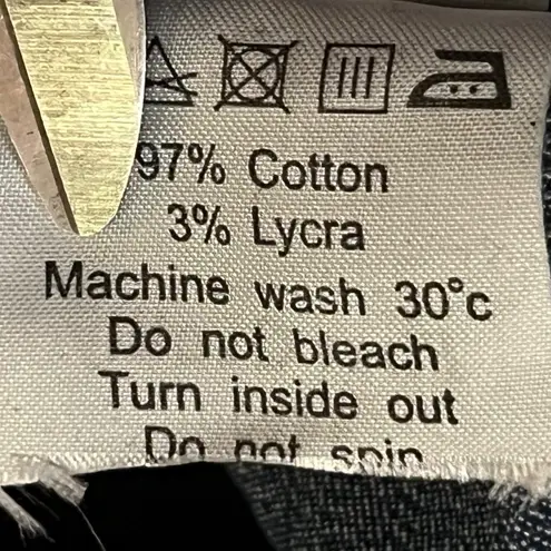 Vintage Ramilee Maternity Cargo Jeans Size 3 M/L 10/12? Stretch Denim Blue Used