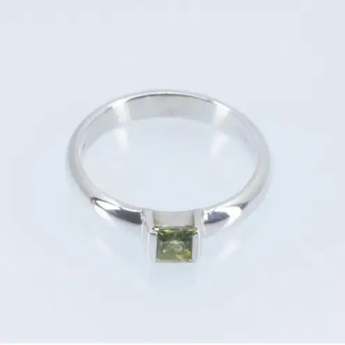 Tiffany & Co. Peridot Sterling Silver Stackable Ring | Vintage 2004 | Size 5.5 - Image 5