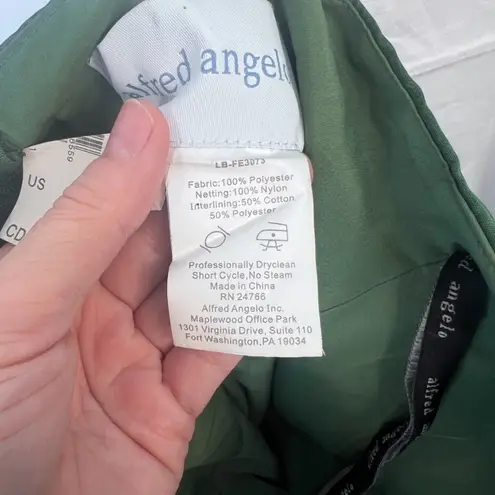 Alfred Angelo Strapless Formal Dress Fit & Flare Satin Size 10 Prom Bridesmaid