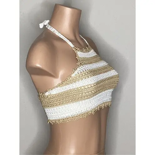 PilyQ New. crochet bikini top.Small. Retails $118