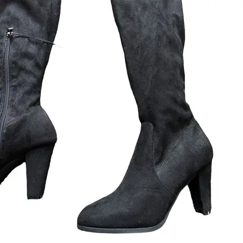 Catherine Malandrino Monarch Heeled Over The Knee Boots 8.5 Black New