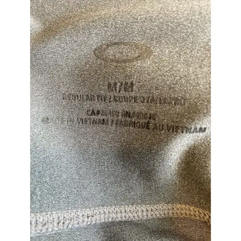 Oakley Womans Capri Athletic Leggings Size Medium Pull On Gray