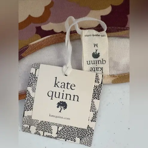 NWT Kate Quinn Henley Lounge Dress Clouds 3/4 Sleeve Women's Size Medium New 495 Brown - Image 8