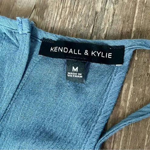 Kendall + Kylie  Teal Blue Lightweight Tank Top - Size Medium