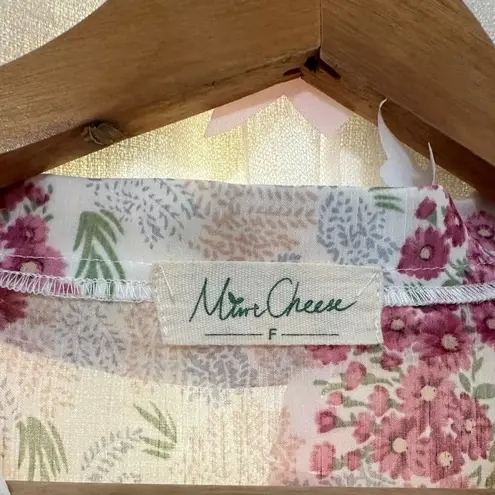 ZARA Floral Retro Style Crop Short Sleeve Blouse