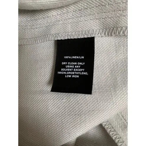 Lafayette 148 New York Womens Pebble Linen Pants Size 12