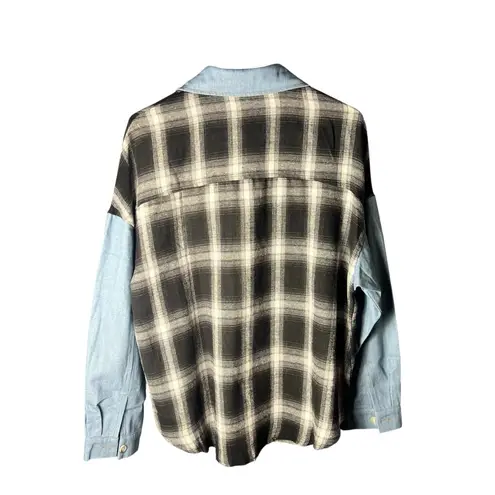 Blooming Jelly Women’s Plaid Button Down Shirt – Size M, NWT