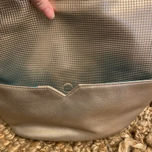 Kelly Wynne Gold Metallic Purse