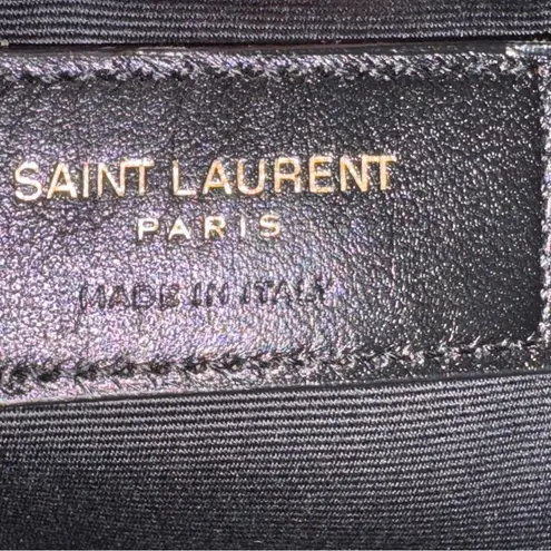 Saint Laurent Authentic!YSL Cream Quilted LOU Crossbody Bag.