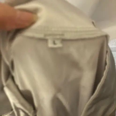 Silver satin button up blouse #glam #regency L Gray Size L - Image 3