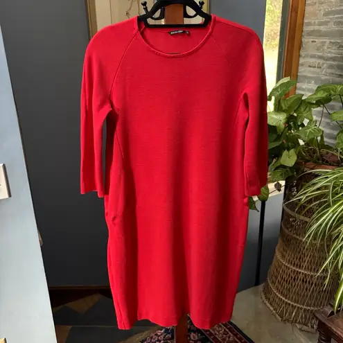 Marimekko RELLETYS Red Wool Blend 3/4 Sleeve A