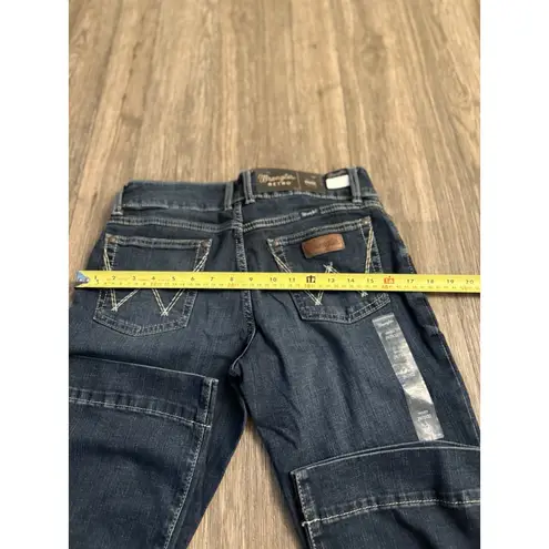 Wrangler  Ladies Retro® Mid Rise Mae‎ Trouser Dark Wash Jeans 09MWWNS Sz 29/7 NWT