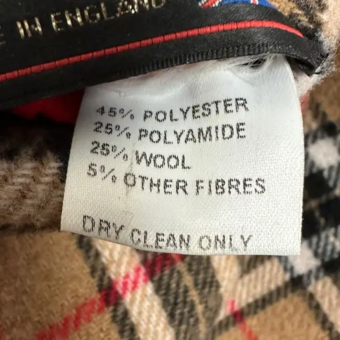 VINTAGE DAVID BARRY Red Reversible Wool Cape Size undefined