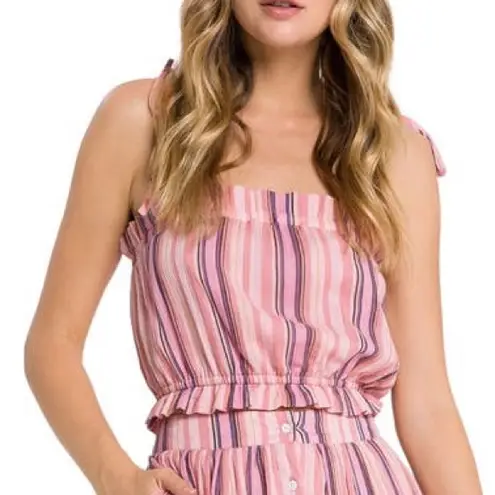 English Factory Anthropologie Striped Crop Top