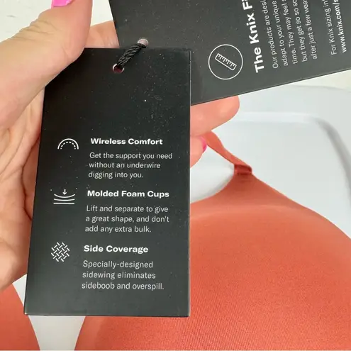 NWT Knix Wingwoman Contour Bra Sz 8 Bronze Orange