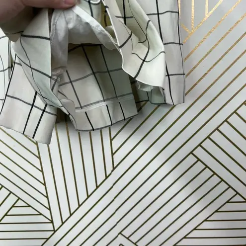 Proenza Schouler Ivory Windowpane Check Skort Skirted Shorts Size 4