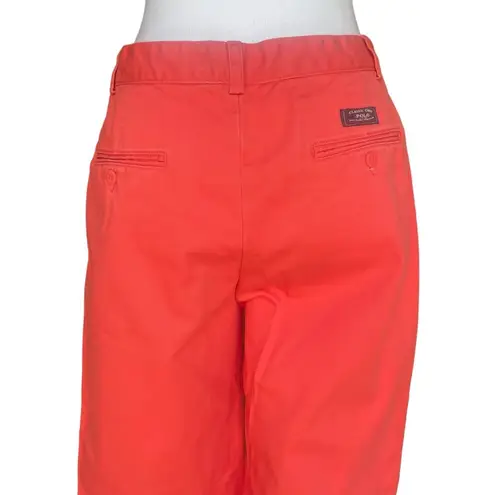 Ralph Lauren  Classic Chino Womens Pants 100% Cotton Straight Leg Coral Size 4