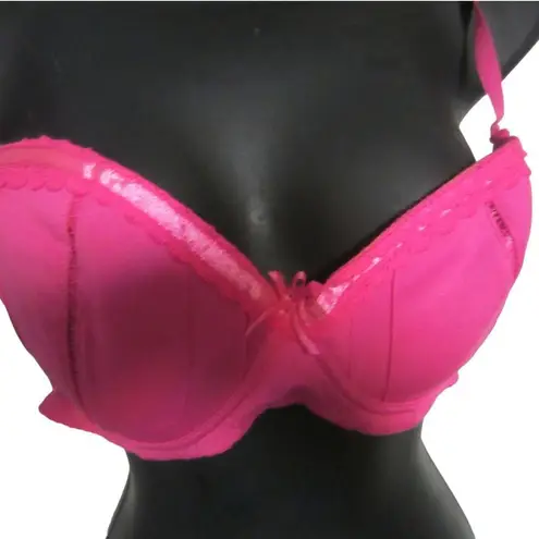 Honeydew Hot Pink Barbiecore Bralette Under Wire Bra Top Size 36C