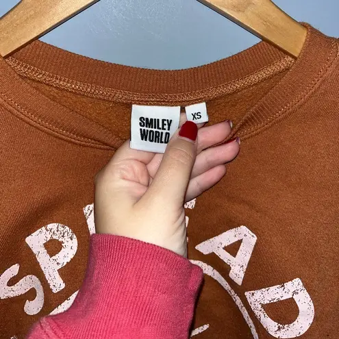 Cropped "Spread Kindness" sweatshirt Brown Size XS