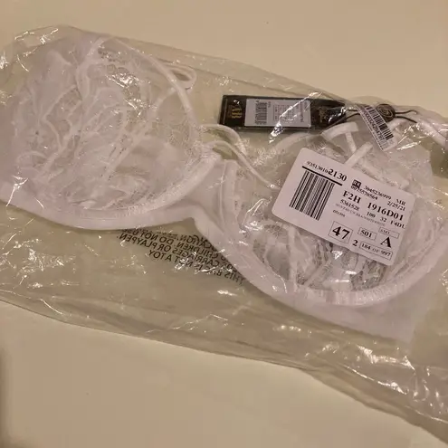 NWT Dita Von Teese Maestra White Lace Underwire Balconette Bra Size 36C