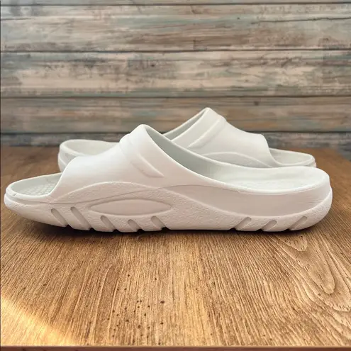 Birkenstock Birki’s Light Gray Slides White Size 10