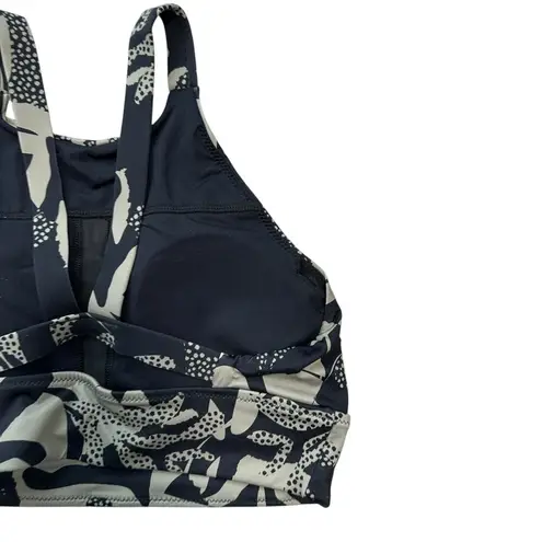 prAna Black Gray Green Floral Swim Top Marine Street Seaside XS NWR Beach