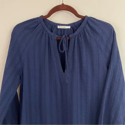 Marine layer  Tie Neck Long Sleeves Peasant Top Size Small