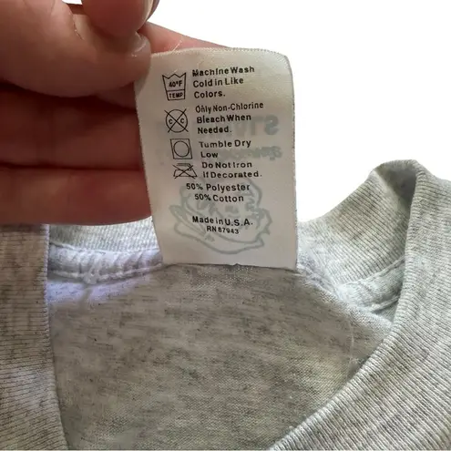 Vintage 90s Seaworld Incredible Whale Underwater Sea Life Gray Tee Shirt Large