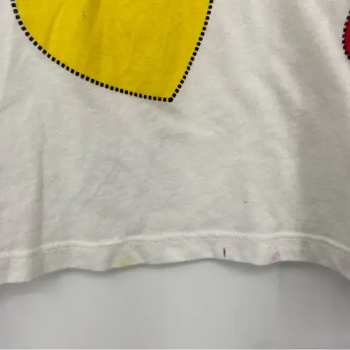 Soul Cycle Graphic White Short Sleeve Tee with Colorful Graphics