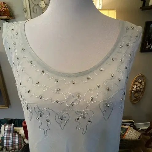 CW Classics light blue loungewear beach dress swimsuit cover up. Size XL