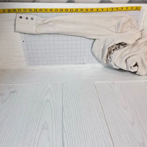 Peach Love California Peach Love Shirt Women Small Beige Cotton Corset Princess Whimsigoth Medieval