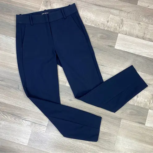 J. Crew Mercatile Slim Crop Ruby Pant Navy Blue 2 Blue
