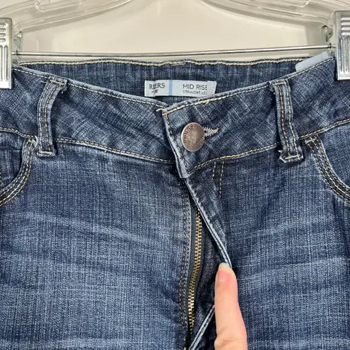 Riders By Lee Mid-Rise Straight Leg Medium Wash Jeans Stretch 16 Long 16L Plus