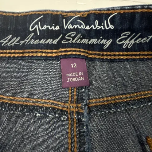 Gloria Vanderbilt EUC  All Around Slimming Effect Dark Wash Stretch Shorts 12