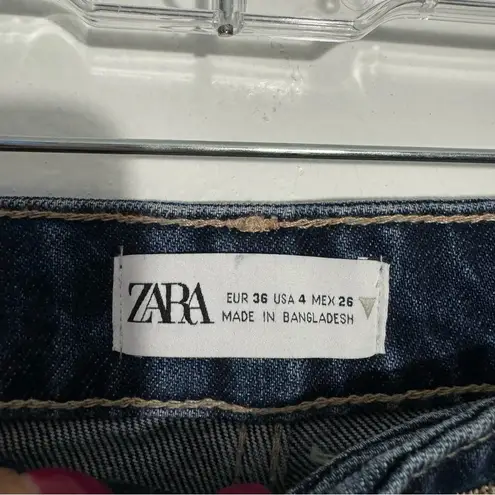 ZARA NWT  High Rise Flare Leg Full Length Jeans Bloggers Favorite‎ Size 4