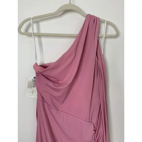 Katie May Raising the Bar Ruched One-Shoulder Gown Womens Medium New