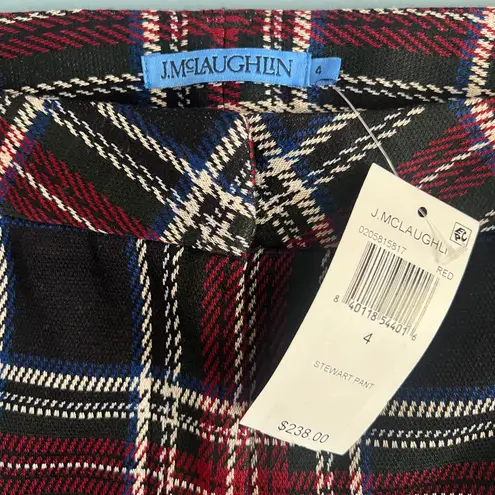J. McLaughlin NWT Stewart Royal Tartan Plaid Pants