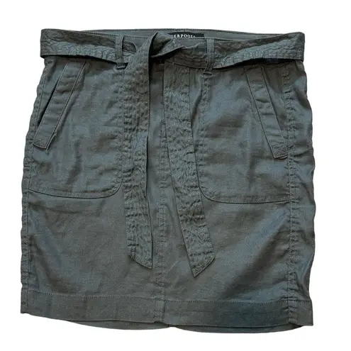 Liverpool olive linen skirt sz 4