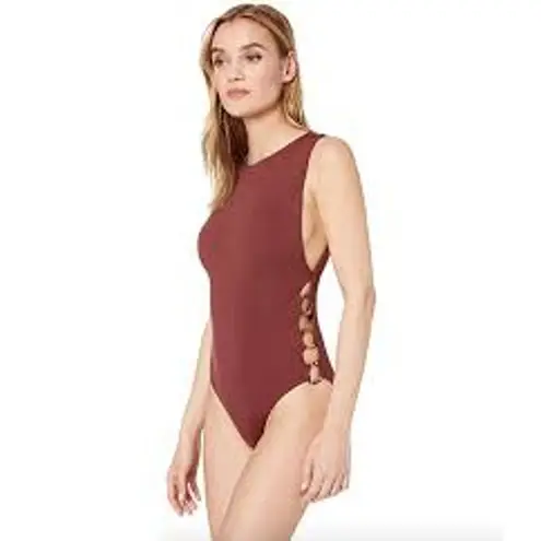 Seafolly Anthropologie O-Ring One Piece Swimsuit NEVER WORN US Sz 10 AU 14 - Image 2