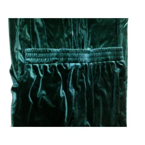 New Iman Jade Green Palazzo Pants Velvet Velour Small Beautiful