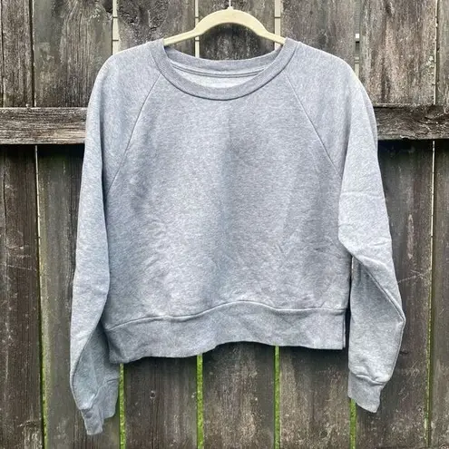 Colsie Gray Lounge Crewneck Sweatshirt | M Gray Size M