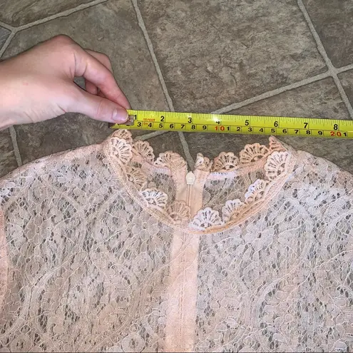 Lulus Appetite For Seduction Lace Dress Blush Pink Wedding, Graduation, College Size XS