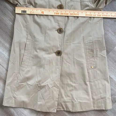 Ellen Tracy Short Trench Coat Size Large NWT