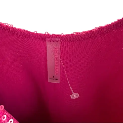 Commando New! Sequin Mini Bodycon Pink Dress