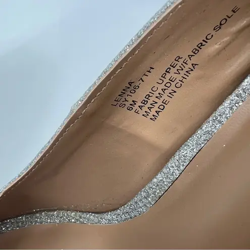 Thalia Sodi Women's Lenna Beaded-Heel Pumps in Silver Size 6M MSRP $60