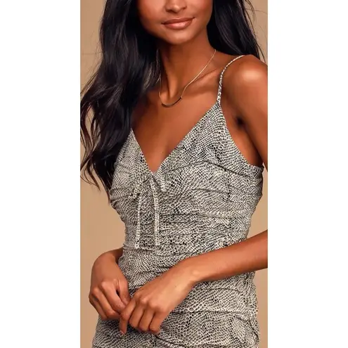 The east order THOMSENE MINI DRESS snake skin animal print Size Medium